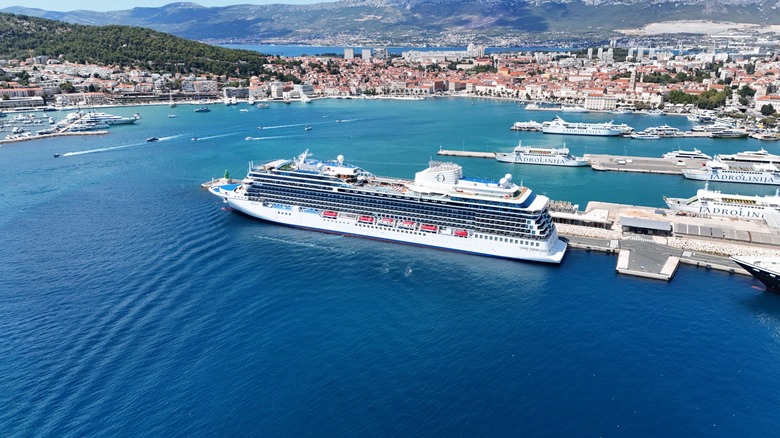 Oceania Allura at dock in Split, Croatia