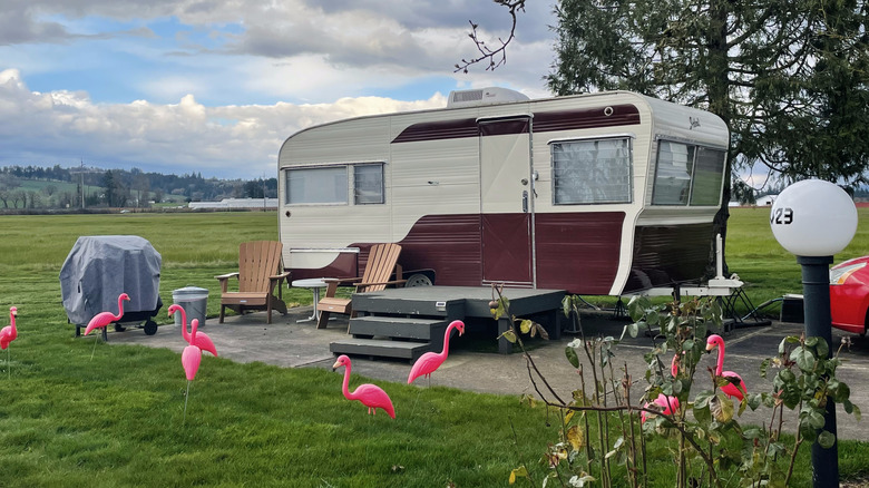 1958 Ideal trailer at The Vintages Trailer Resort
