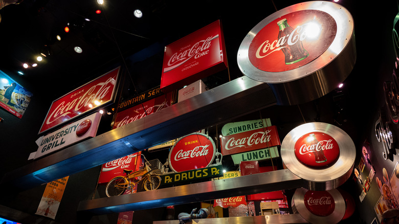 Coca-Cola memorabilia at World of Coca-Cola in Atlanta, GA