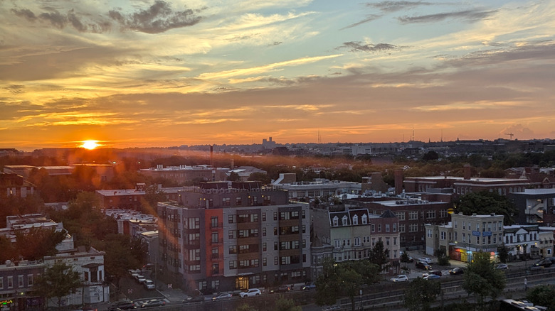 Sunset over Washington D.C. from the NoMA neighborhood.