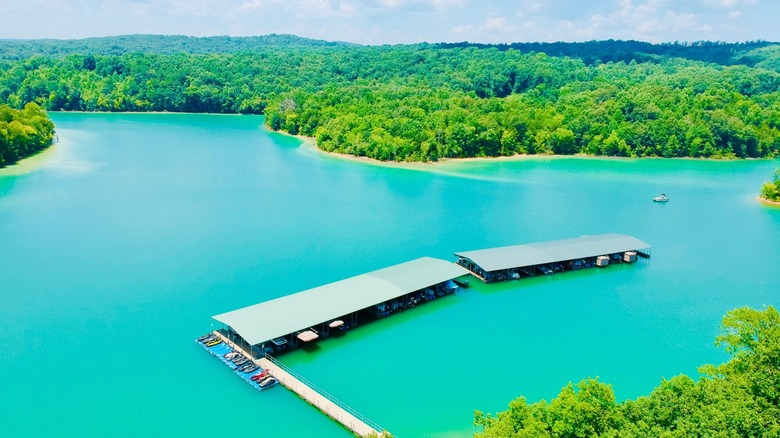 Norris Lake, located in Tennessee, on a sunny day