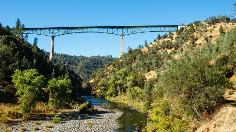 The Foresthill Bridge above the North Fork of the American River