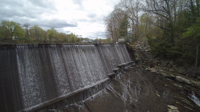 Cobbosseecontee Dam in Gardiner, Maine