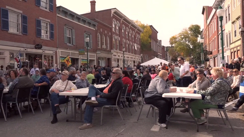 Main Street festival in Gardiner, Maine