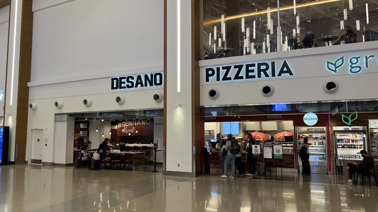 Exterior of DeSano Pizzeria at Orlando International Airport
