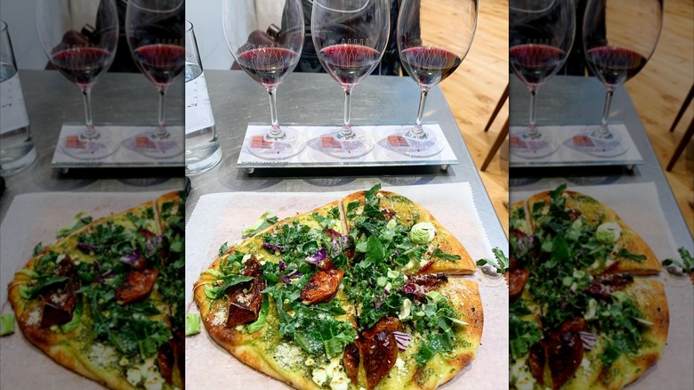 Close up of a meal at Vino Volo at Orlando International Airport