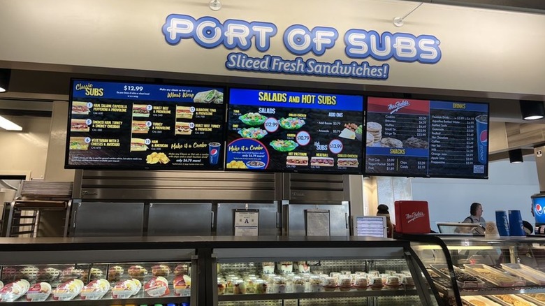 Counter at Port of Subs at Harry Reid International Airport