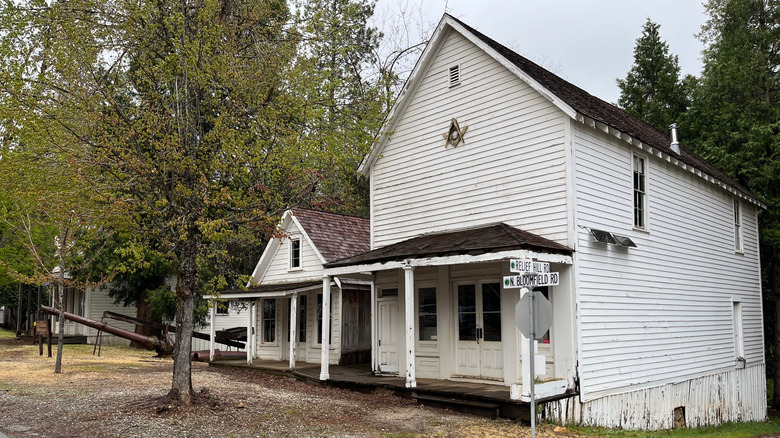 Old historic home in Malakoff Diggins State Park, California