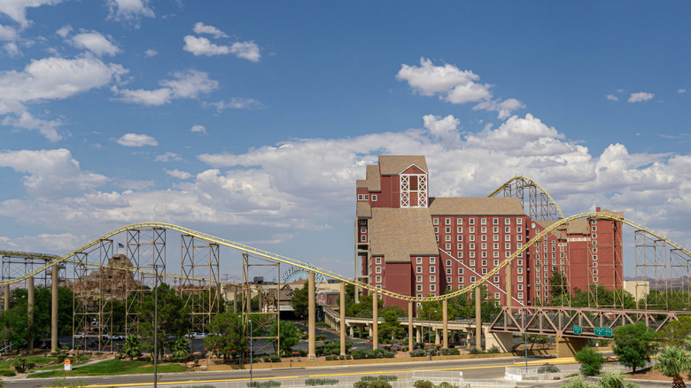 A roller coaster in Primm