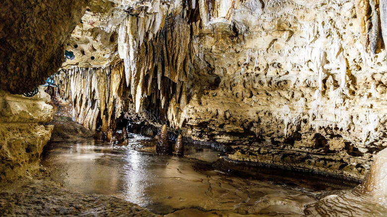 Cave of the Mounds with stalagmites and stalactites