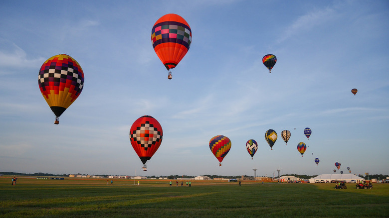The Great Texas Balloon Race is held yearly in Longview