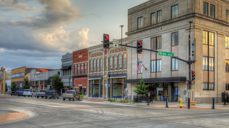 A streetview in Salina, Kansas