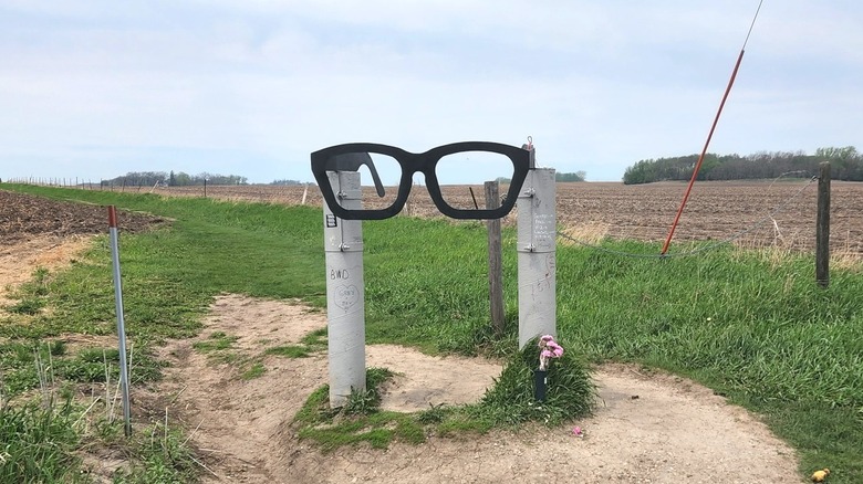Buddy Holly memorial in Clear Lake, Iowa
