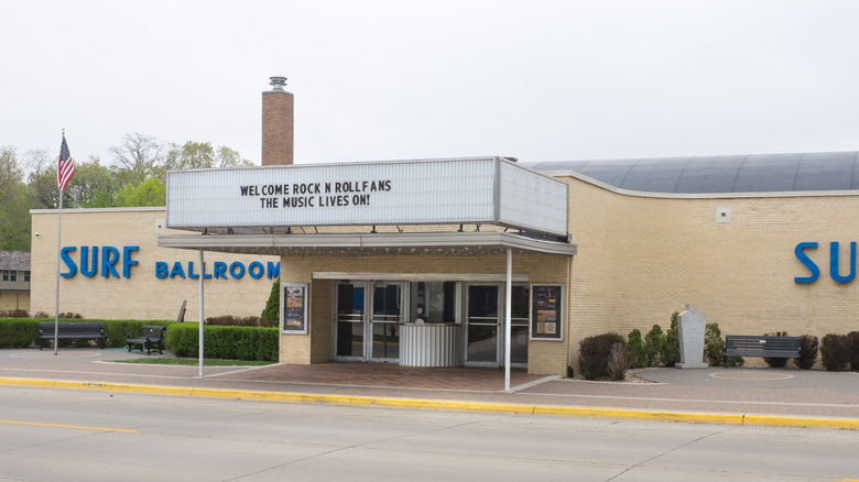 Exterior of the Surf Ballroom & Museum in Clear Lake, Iowa