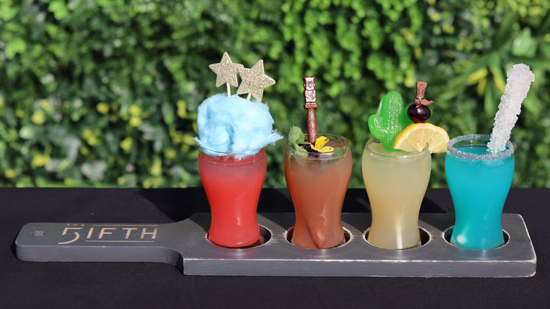 Themed drink flight served at The Fifth