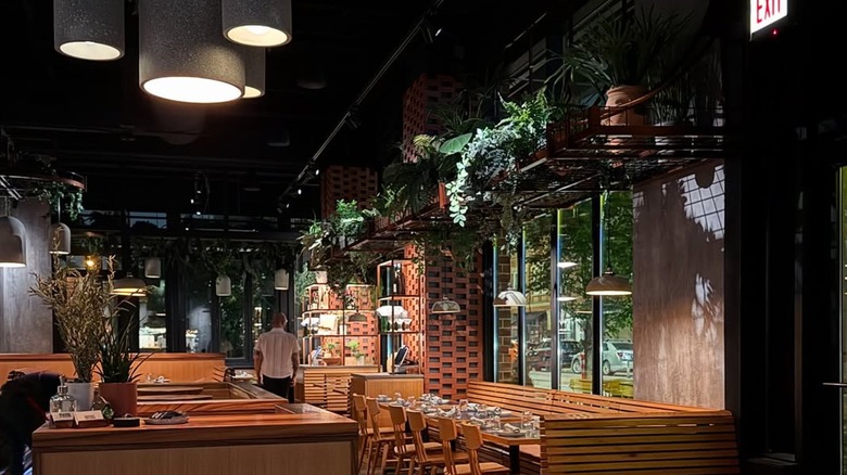 The interior at Andros Taverna in Chicago