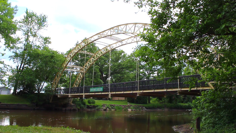 Dunn's Bridge from the side in Porter County, Indiana