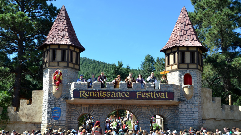 Front gate of the Colorado Renaissance Festival