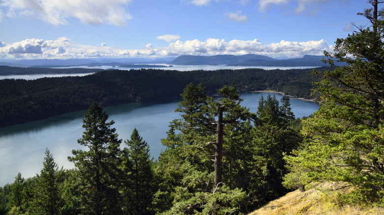 View of South Pender Island from Ainslie Point