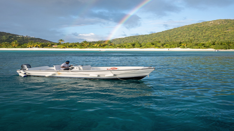 Rainbow over White Bay, Guana