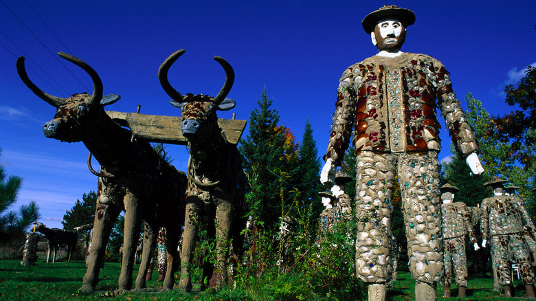 Concrete sculptures at Fred Smith's Concrete Park