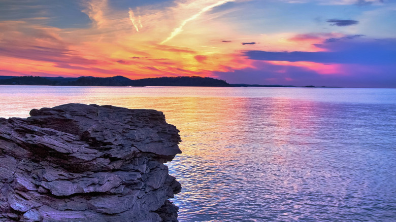 Sunset at Presque Isle Park
