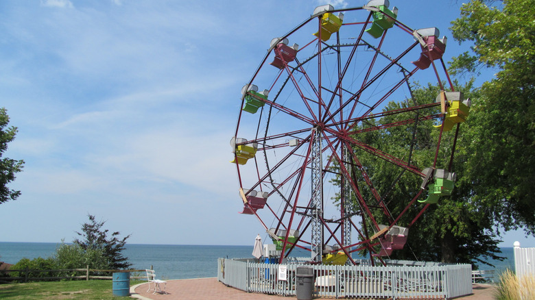 In Geneva-on-the-Lake, Ohio, you can ride a Ferris wheel overlooking Lake Erie