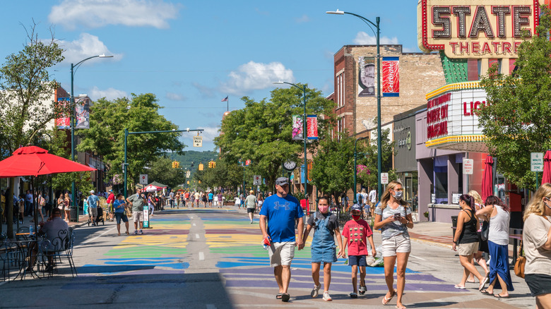 Traverse City's many charms include a walkable downtown