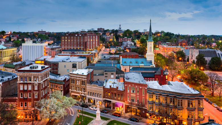 Aerial view of Macon, Georgia
