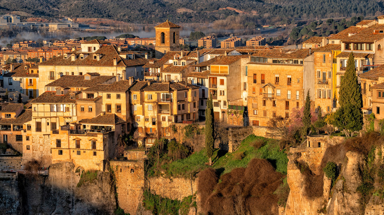 Sun-drenched buildings of Cuenca, Spain