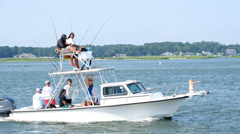 Boaters take to the water on Chesapeake Bay, Maryland