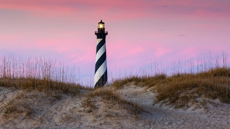 Cape Hatteras Lighthouse at sunset