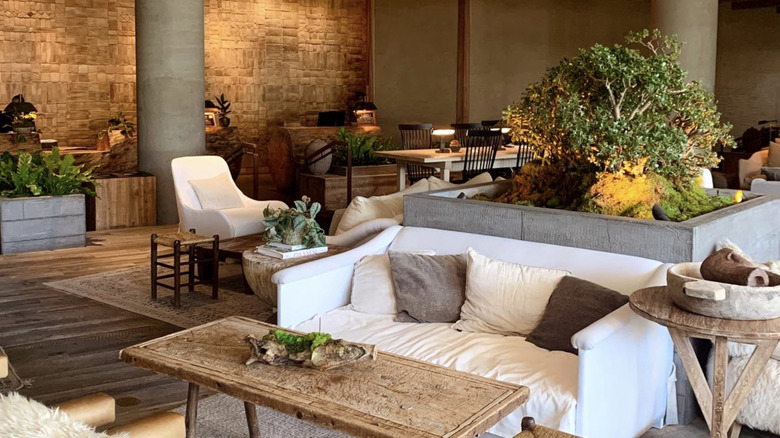 View of lobby area inside 1 Hotel West Hollywood