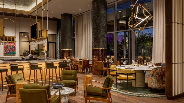 View of Palato restaurant at Hall Park Hotel