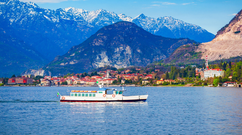 A ferry on Lake Maggiore