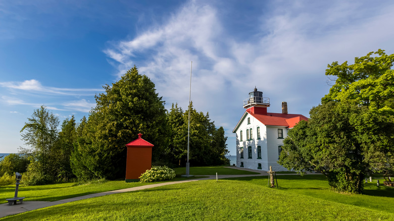 Grand Traverse Lighthouse in Leelanau State park