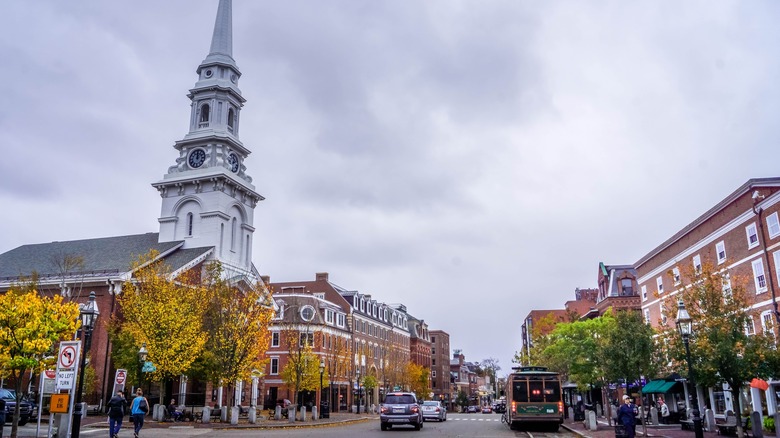 View of Portsmouth, New Hampshire in the Fall