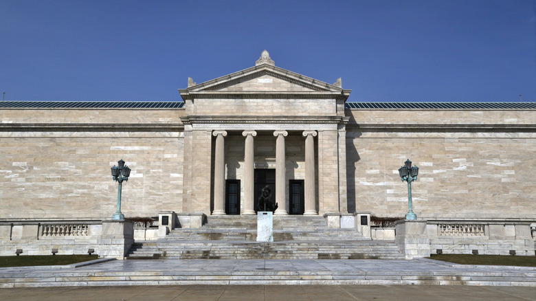 Cleveland Museum of Art below blue sky