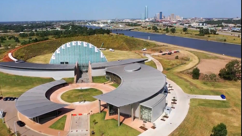 Aerial view of the First Americans Museum