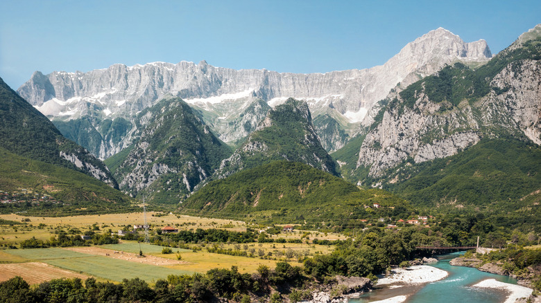 surrounding landscape near Permet, Albania