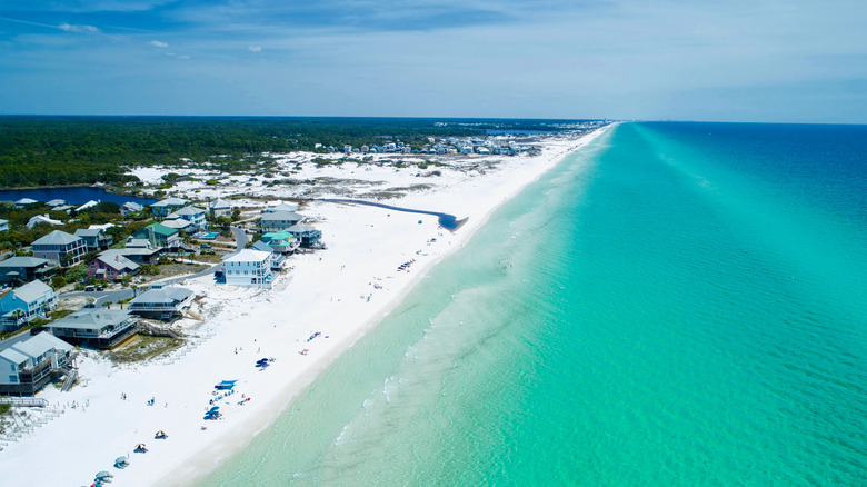 Aerial view of Grayton Beach State Park