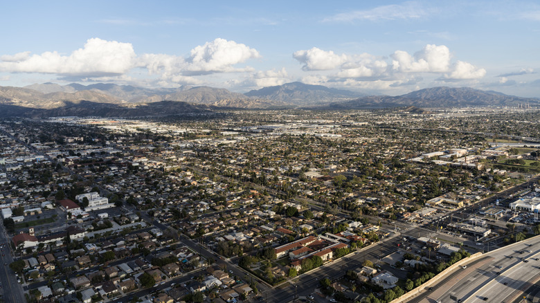Aerial view of Pacoima