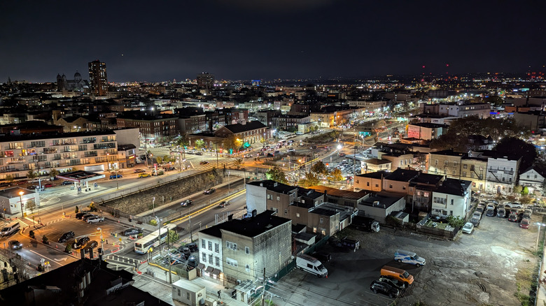 Union City cityscape at night