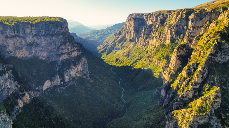 The sheer cliffs of the Vikos Gorge north of Ioannina