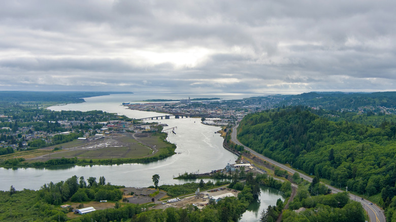 Aberdeen, WA from the air