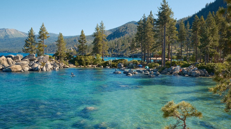 The beaches of the Sand Harbor area of Lake Tahoe in Nevada