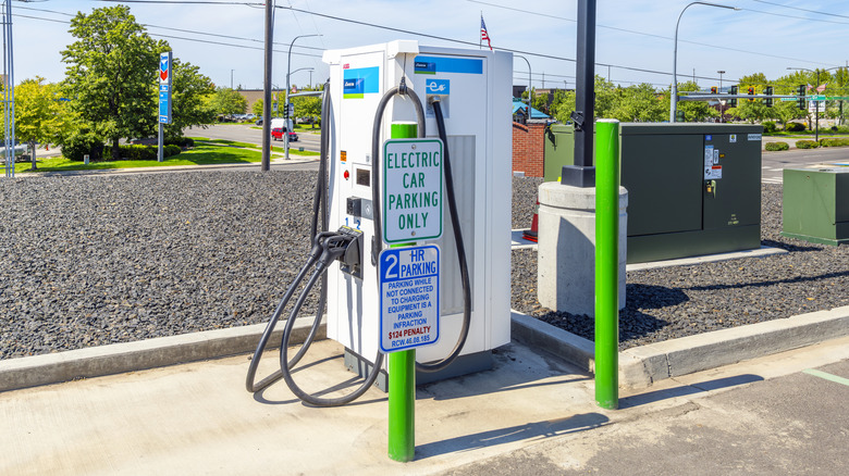 EV charging station in Spokane, Washington