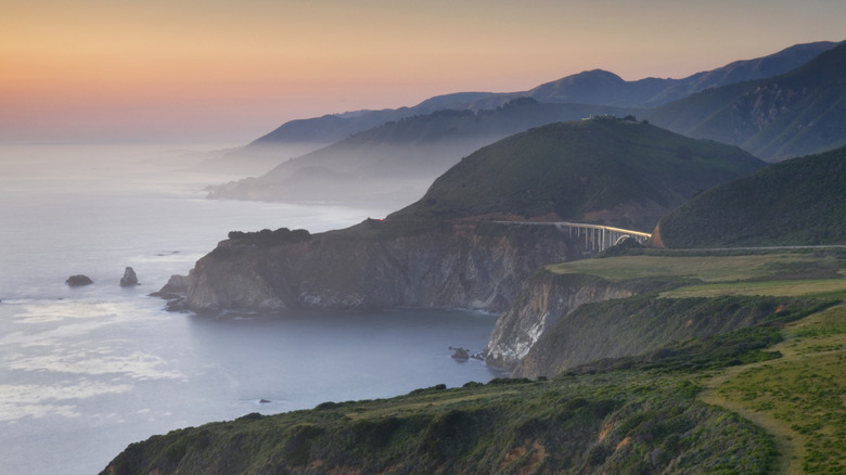 View of Bixby Bridge in Big Sur