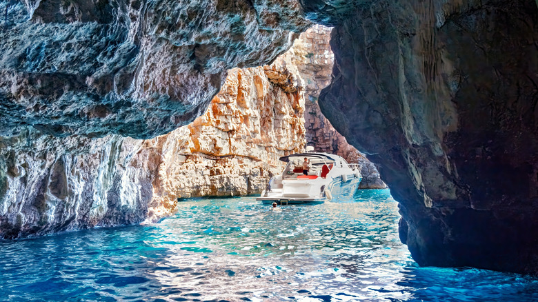 The Blue Cave, coastal Montenegro