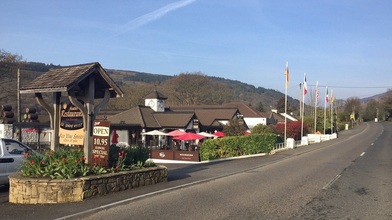 A road in the Village of Laragh, Ireland